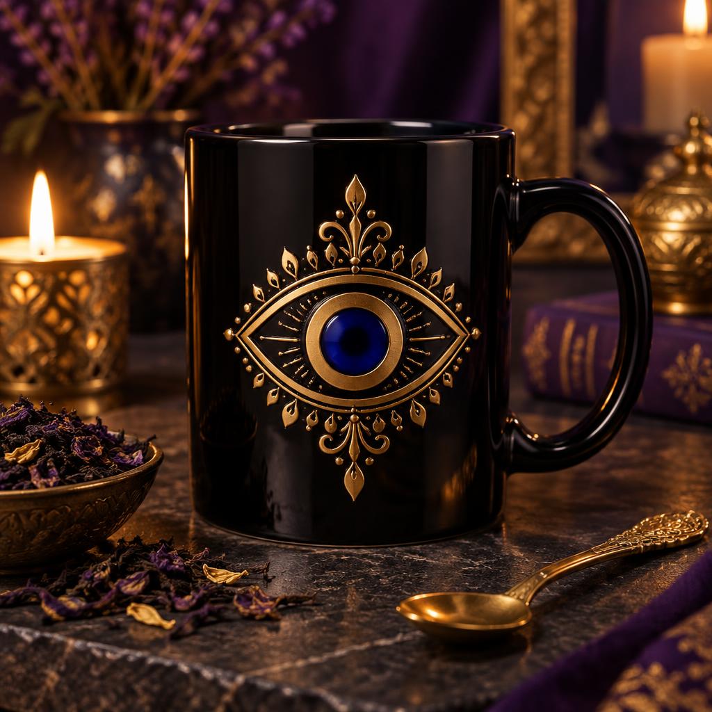 Golden Evil Eye Mug